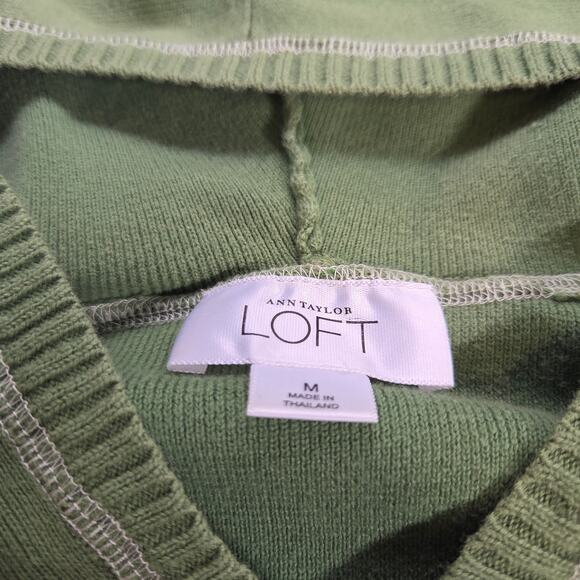 Ann Taylor LOFT Pullover Brushed Cotton Pullover Sweater Women's Size M - Picture 5 of 6